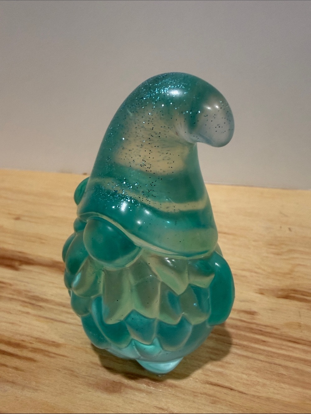 Aqua Resin Gnome Figurine Decorative Accent - Picture 4 of 8
